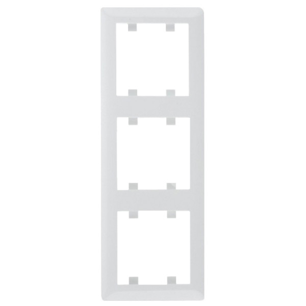 Рамка 3-кратная WL5130 Lumina-Soul, вертикальная, белая, Hager