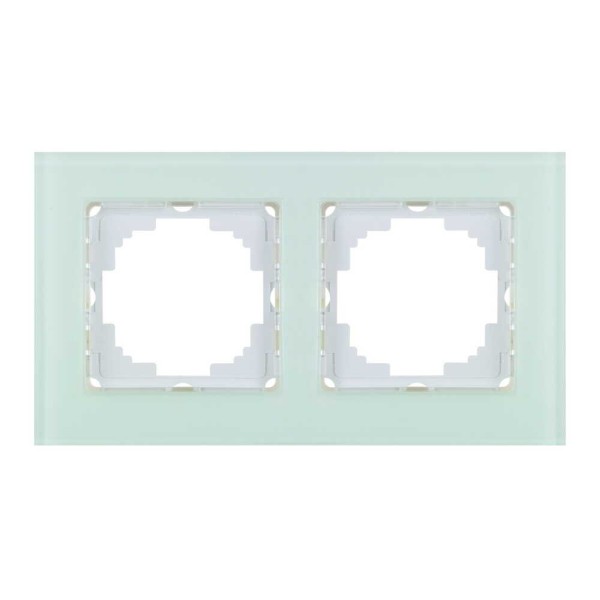 Рамка Nilson Alegra скло біле 2-на ( 25WH0092 )