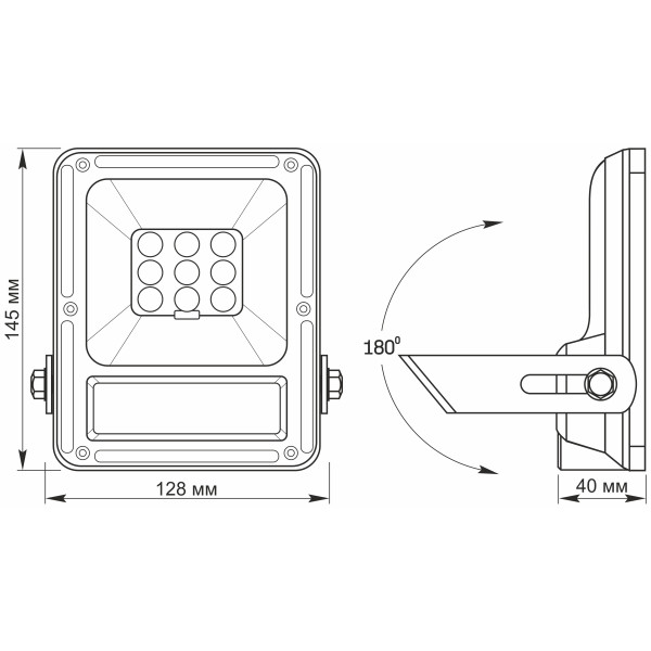 Автономний LED прожектор Videx 10Вт 5000K (VL-FSO-205) - фото №5