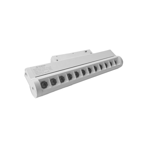 Магнітний трековий світильник Oledim 7771489 OL225 LED 1x12W 3000K 62Lm IP20 білий