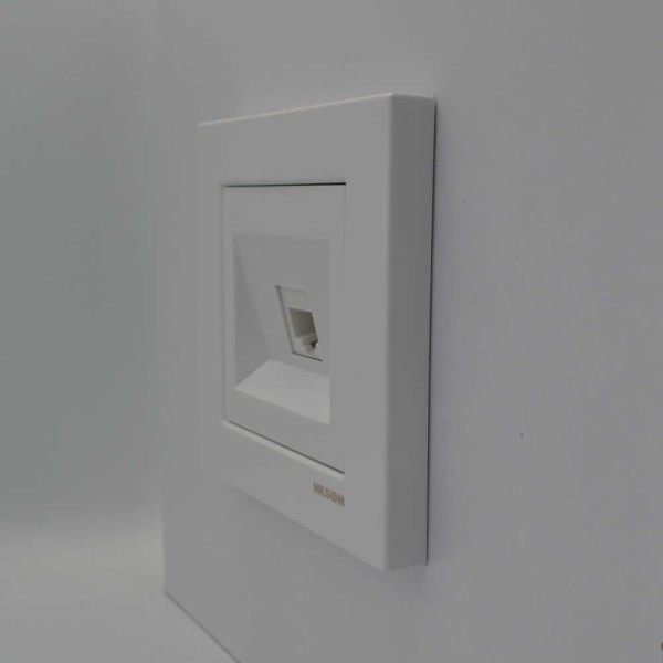 Розетка Nilson Moda біла комп'ютерна CAT6e RJ45 ( 21112045 ) - фото №2