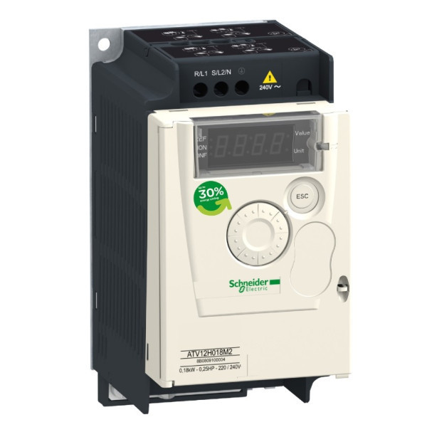 Частотний перетворювач Schneider Electric ATV12H037M2TQ ATV12 240В 1ф 0,37кВт (без брендової коробки)