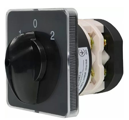 Пакетный переключатель Аско-Укрем ПКП Е9 2.832 A0110010012 (1-0-2 2 полюса) - фото №3