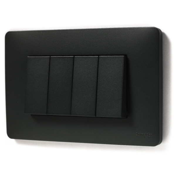 Одноклавішний вимикач Schneider Electric NU310154 (схема 1) 10А 1М (антрацит) - фото №1