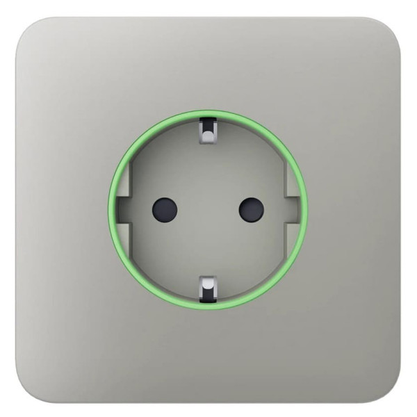 Центральная панель умной розетки Ajax 60025.164.OY SoloCover Smart для OutletCore устричная (38785)