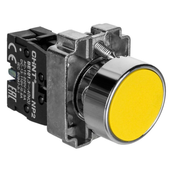 Кнопка Chint NP2-BA51 1NO IP40 жовта (573959)