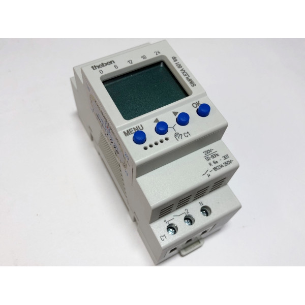 Цифровий таймер Theben SIMPLEXA 601 top із запасом ходу 48год 42 елементи пам'яті - фото №1