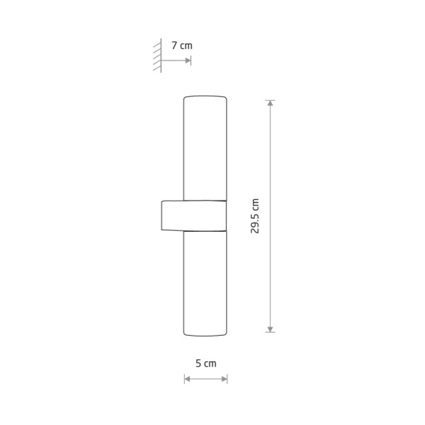 Бра для ванної, світильник Nowodvorski 10728 Natalie G9 2x10W IP44 чорний - фото №4