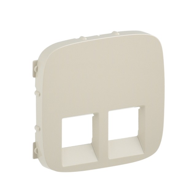Панель розетки RJ11+RJ45 Legrand Valena Allure слоновая кость