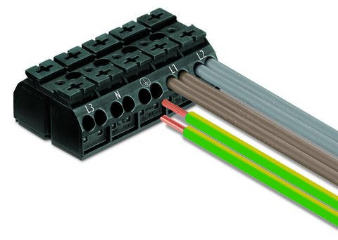 Колодка Wago 862-515 1-3-5 (черная) - фото №2