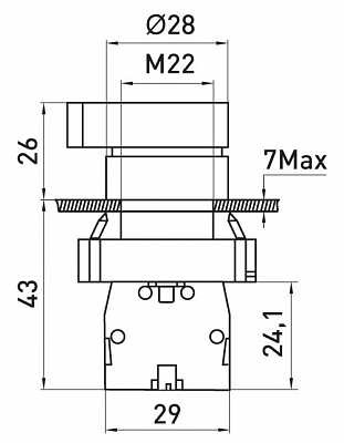 Переключатель 1-0-2 E.Next e.mb.bj33 2NO (p0810136) - фото №1