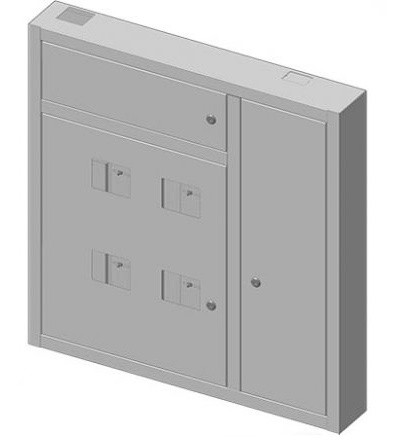 Поверховий розподільний щит ЩЕ-4ст 01Н