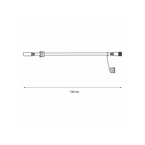 Кабель для гирлянды из коллекции Party Goldlux 308702 IP44 черный - фото №1