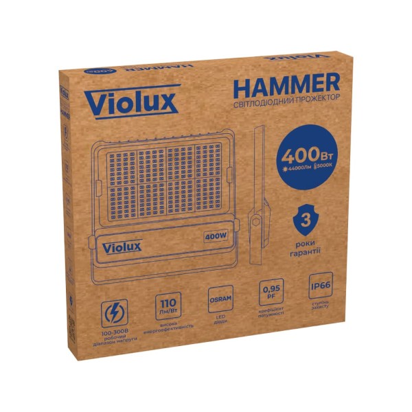 Прожектор LED Violux HAMMER 400W SMD 5000K IP66 ( 430282 ) - фото №1