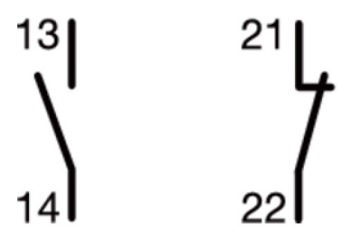 Дополнительный контакт Hager MZ201 6 А, 1НЗ+1НВ, 0,5М - фото №5