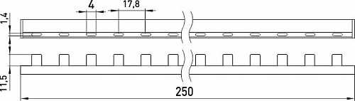 З'єднувальна шина E.Next е.bc.stand.1.12.63 1р 63А 12 модулів (s017007) - фото №1
