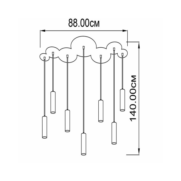 Підвісний світильник, люстра Imperium Light 203788.01.01 Kate - фото №2
