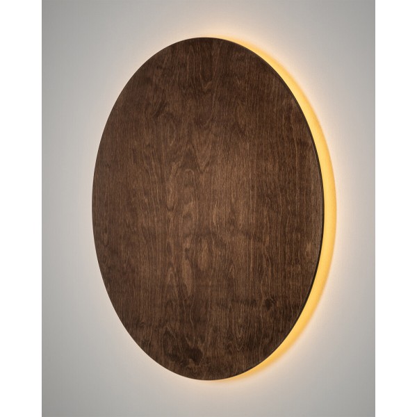 Бра, настінний світильник Nowodvorski 11292 Ring Timber XL LED 1x16W 3000K 290Lm IP20 коричневий - фото №3