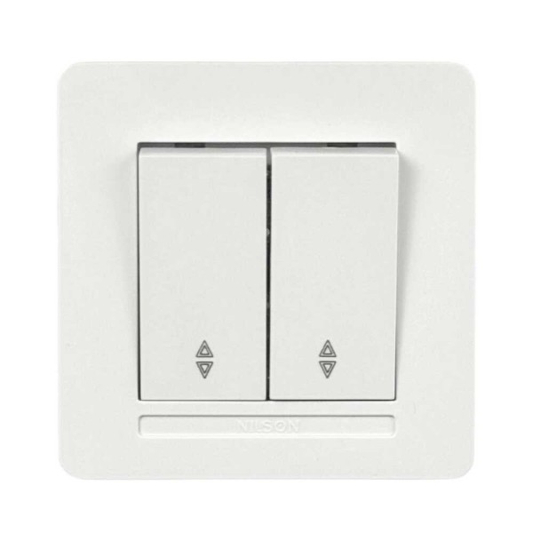 Вимикач Nilson Selene білий 2кл прохідний ( 23111009 )