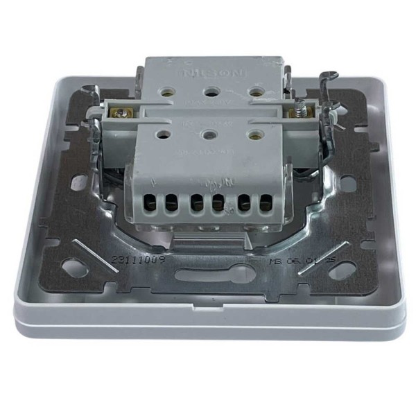 Вимикач Nilson Selene білий 2кл прохідний ( 23111009 ) - фото №2