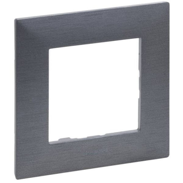 Рамка 1-постовая Legrand Niloe Step фактурная сталь (863991)