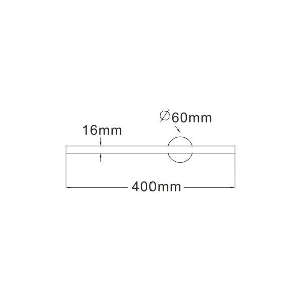 Бра, настінний світильник Zuma Line 5905316636484 Troy LED 1x6W 4000K 800Lm IP20 чорний - фото №1