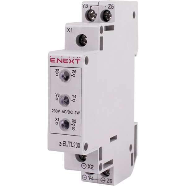 Світловий індикатор на DIN-рейку E.Next e.i.din.380.3f.red (p059011)