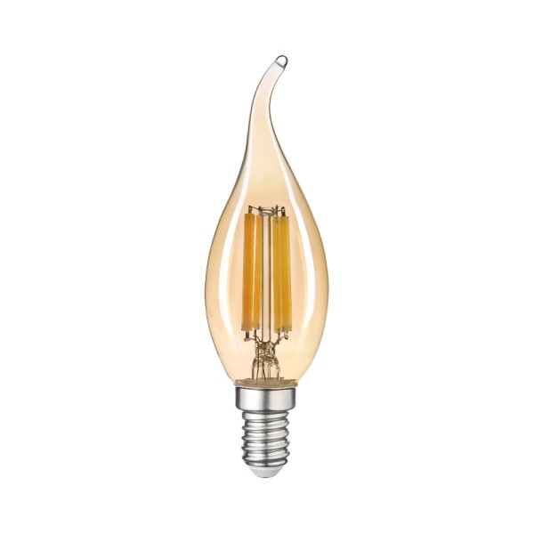 Лампа LED FILAMENT С37 6W E14 2200K на вітру VIOLUX ( 833092 )