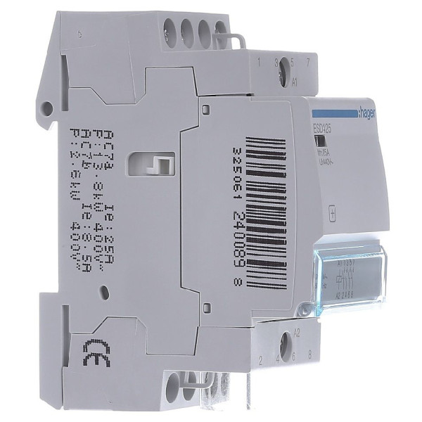Контактор 25A ESD425 (4НО, 24В) 2м Hager - фото №1