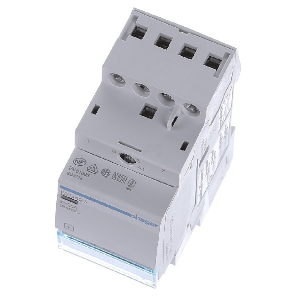 Контактор 25A ESD425 (4НО, 24В) 2м Hager - фото №4