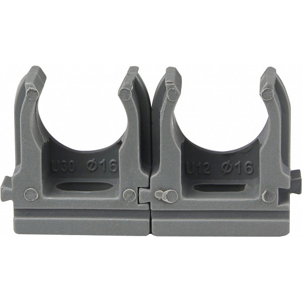 Крепление для гофры Аско-Укрем 1730 Ø16мм (упаковка 50шт.) - фото №1