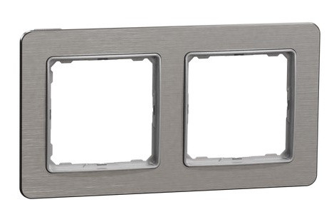 Рамка двойная Schneider Electric Sedna Elements Sedna Elements матовый алюминий SDD370802