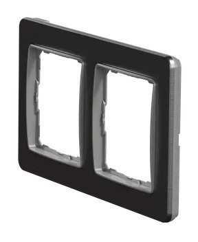 Рамка двойная Schneider Electric Sedna Elements Sedna Elements матовый алюминий SDD370802 - фото №4