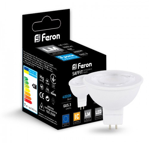 Светодиодная лампа Feron 5621 LB-194 6Вт 4000К MR16 G5.3 - фото №3