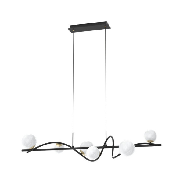 Люстра Zuma Line MD3145-6-EBGN Nisyro G9 6x3.5W IP20 Чорна