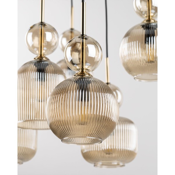 Подвесной светильник, люстра TK Lighting 11043 Sophia E14 5x10W IP20 янтарный - фото №4