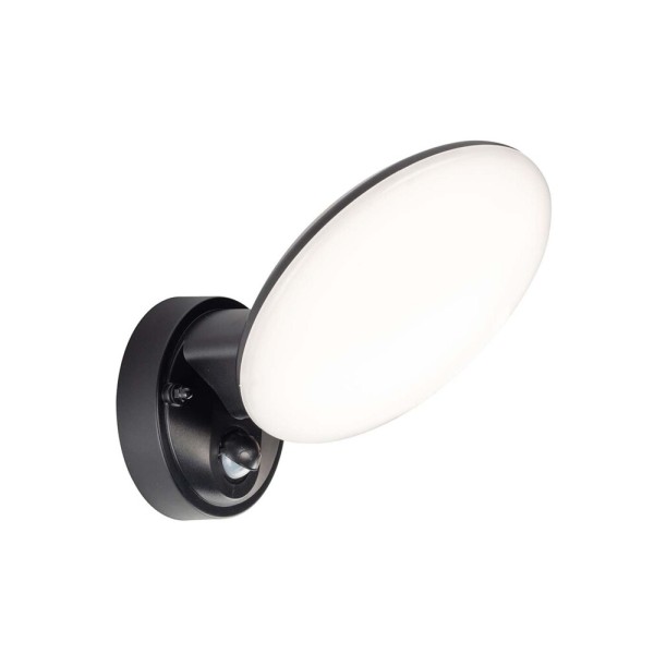 Вуличний світильник з датчиком руху Goldlux 333797 Olaf LED 1x10W 4000K 1200Lm IP44 чорний - фото №2