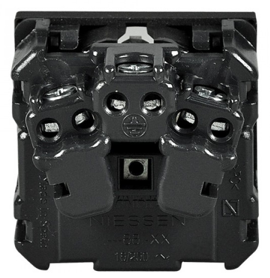 Механизм розетки ABB Zenit N2288 AN 2М с заземлением и защитными шторками (антрацит) - фото №4