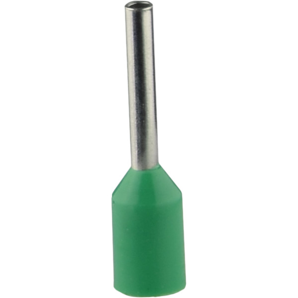 Наконечник Аско-Укрем НТ 0,5-08 изолированный зеленый 100шт (A0060010091) - фото №1