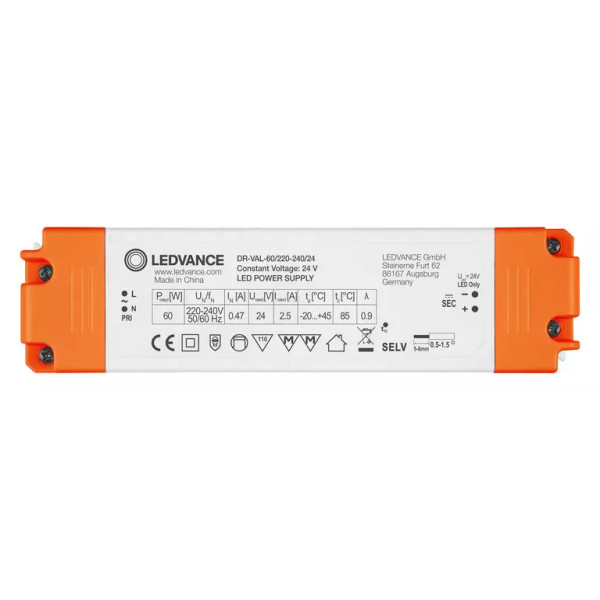 LED драйвер Ledvance DR-VAL-120/220-240/24 10х1 120Вт (4058075240131) IP20 - фото №2
