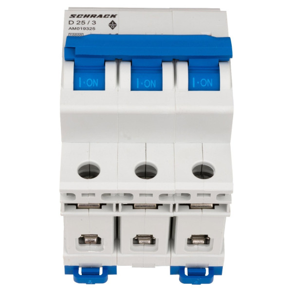 Автоматичний вимикач Schrack AM019325 10кА 25А 3P х-ка D - фото №1