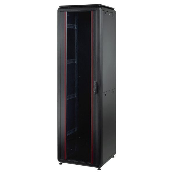 Шафа Mirsan MR.GTV42U66DE.01 GTV 19" 42U 600x600 (чорна) RAL 9005