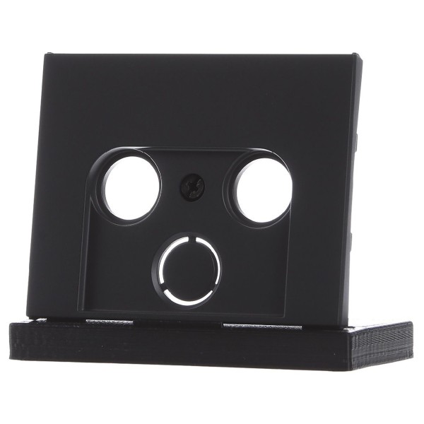 Накладка для антеної розетки 2/3 отвори антрацит Berker K.1 - фото №1