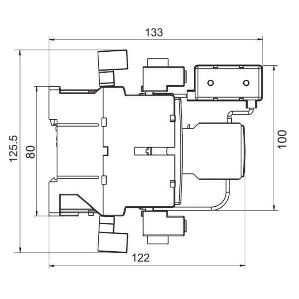 Контактор ETI 004643821 CEM CK 30.01N (30 кВАр 400-440V) - фото №3