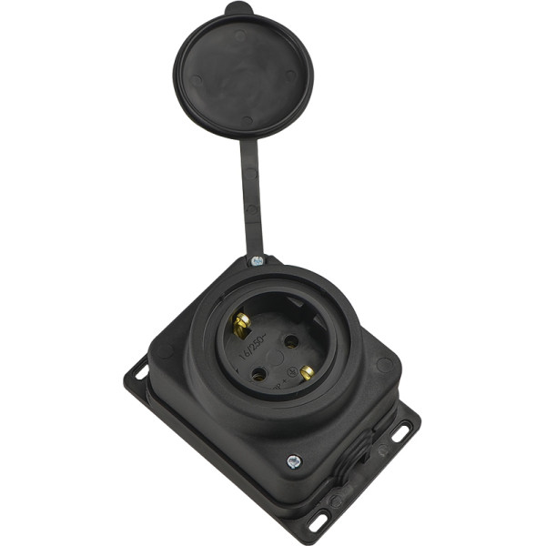 Силовой разъем Аско-Укрем РК 2Р+PE 16А (A0250010005) - фото №1