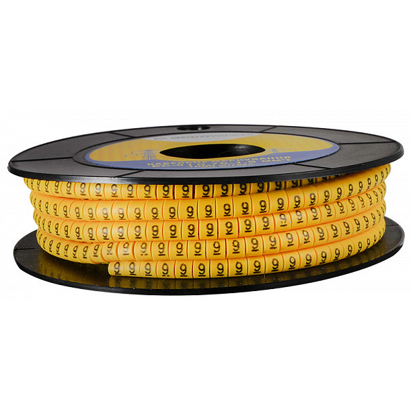 Кабельный маркер Аско-Укрем EC-0 символ «9» (A0150080048)