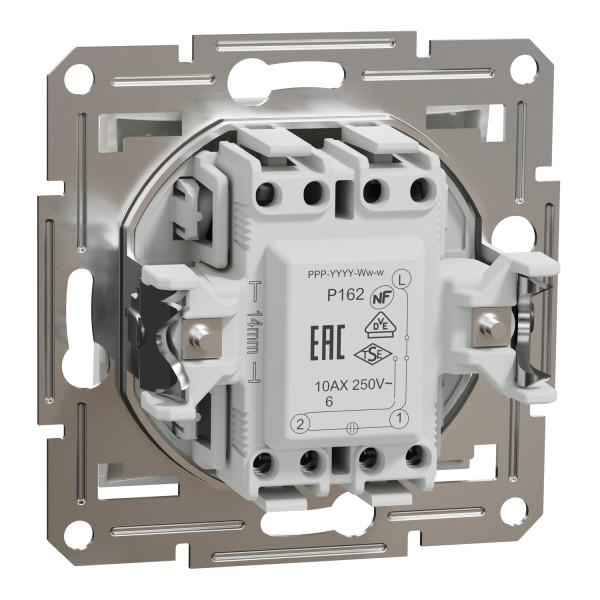 Вимикач прохідний з підсвіткою Schneider Electric Asfora без рамки білий (EPH1570121) - фото №1