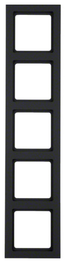 Рамка 5-местная антрацит Berker Q.3