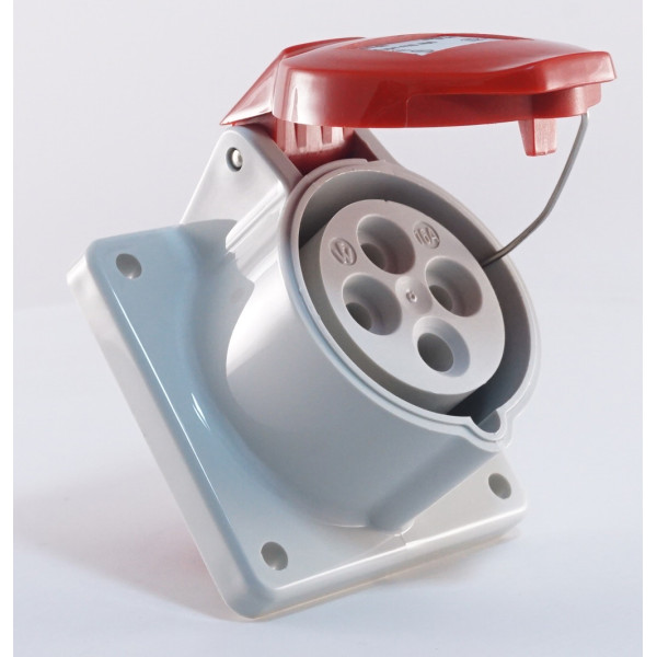 Прямий силовий роз'єм WALTHER WL410406 (3P+E) 16А 380V IP44 - фото №1