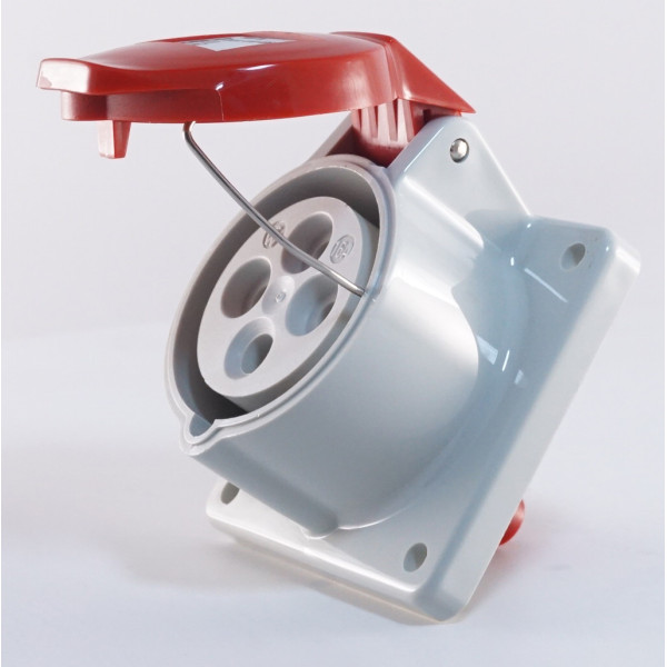 Прямий силовий роз'єм WALTHER WL410406 (3P+E) 16А 380V IP44 - фото №5